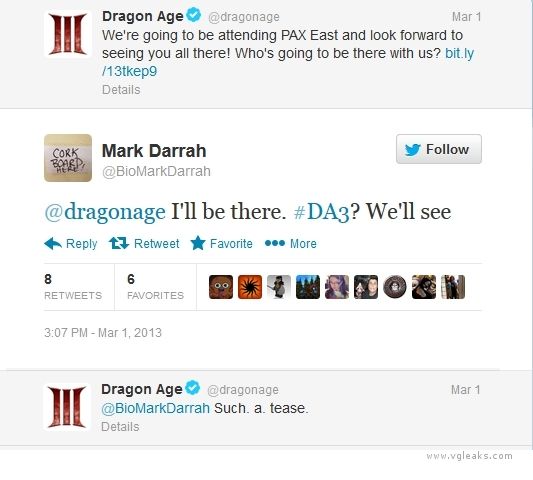 da313uy5 Rumor: Dragon Age 3 and Saint Row's 4 planned for PAX East? Capcom also has surprises for us. | VGLeaks 2.0