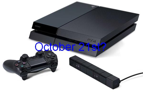 Rumor: Playstation 4 available October 21st