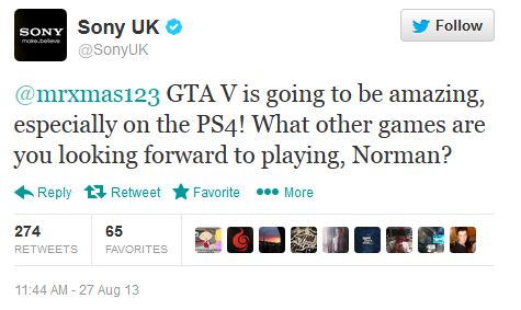 sony uk gta v Rumor: Sony UK may have hinted GTA V on PS4 | VGLeaks 2.0