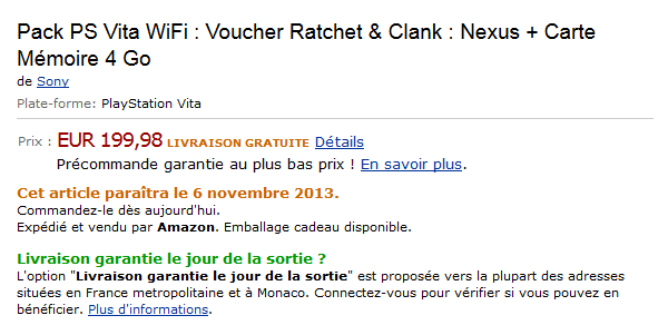 ratchetandclankintothenexuspsvitabundle 'Ratchet & Clank: Into the Nexus' PlayStation Vita Bundle listed by Amazon | VGLeaks 2.0