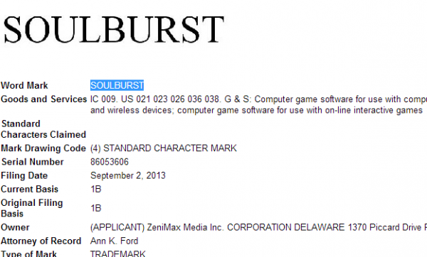 soulburst 600x362 Zenimax (id Software, Bethesda, Arkane) registers Soulburst | VGLeaks 2.0