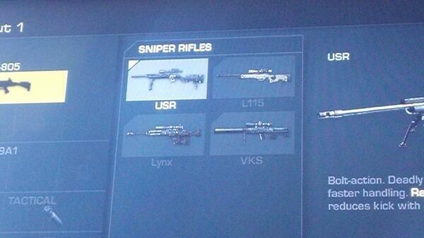 Leak: Call of Duty: Ghosts Weapon List