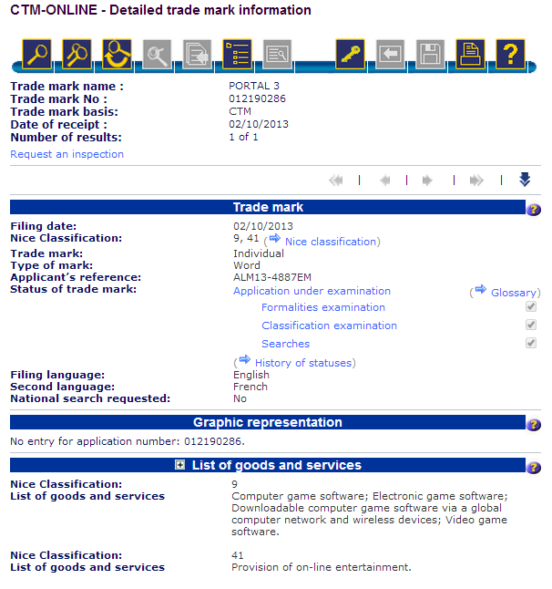 portal 3 trademark Valve files trademark for Portal 3 | VGLeaks 2.0