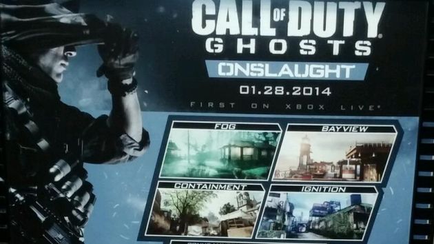 Leak: Call of Duty: Ghosts Onslaught DLC releases on January 28. First on Xbox Live