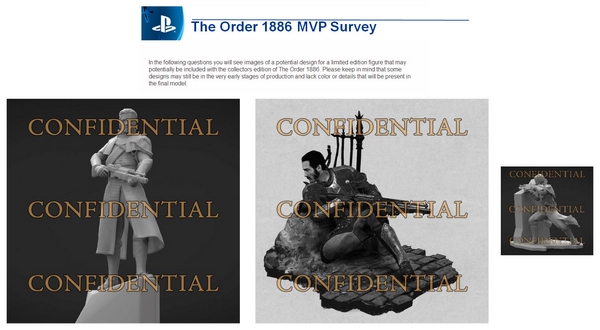Leaked figure designs from a potential Collector’s Edition for The Order: 1886