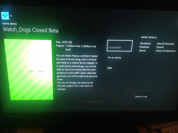 watch dogs beta 2 600x448 Rumor: Watch Dogs closed beta spotted on the Xbox One Games Store | VGLeaks 2.0