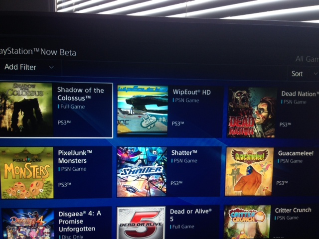 Leak: List and screenshots of available games on PlayStation Now Beta 2.0