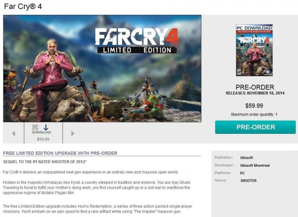 far cry 4 uplay2 600x436 Far Cry 4 synopsis leaked. Characters and plot revealed | VGLeaks 2.0