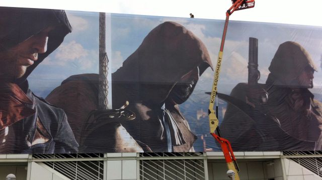 Assassin's Creed: Unity E3 banner shows four assassins. Four-player co-op campaign rumored [Updated Info: E3 Gameplay trailer & details inside]