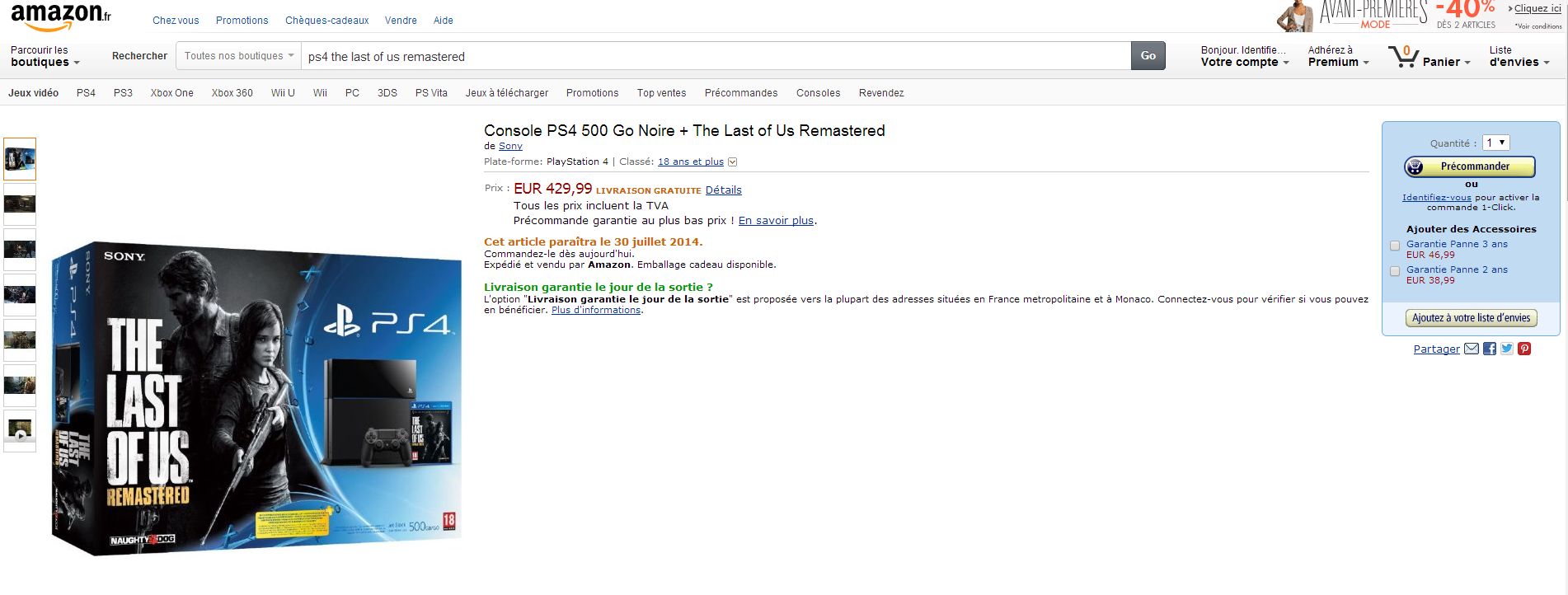 ps4 the last of us bundle Amazon lists 'PlayStation 4 500 GB + The Last of Us Remastered' bundle | VGLeaks 2.0