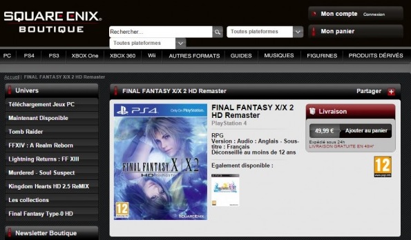 Rumor: Final Fantasy X/X-2 HD Remastered is coming to PS4