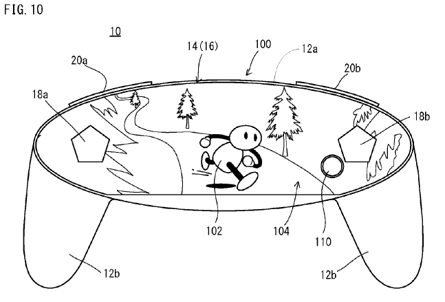 Nintendo patents a free form display in a controller/handheld system