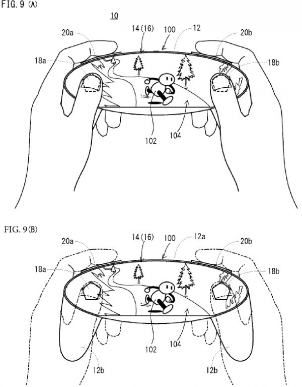 fig 9 600x767 Nintendo patents a free form display in a controller/handheld system | VGLeaks 2.0