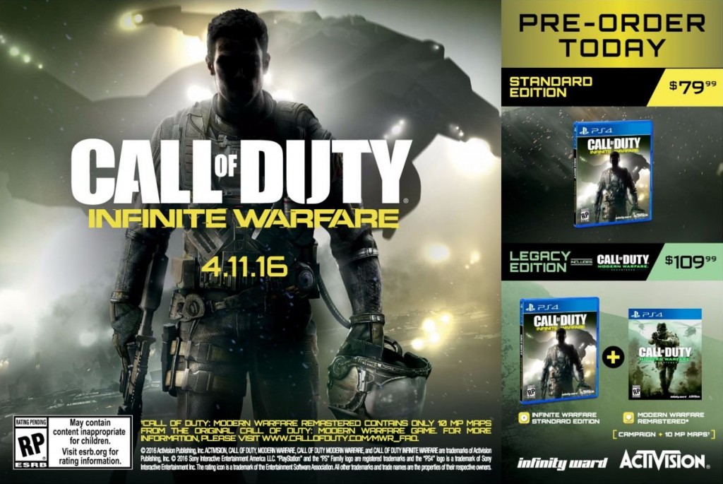 Call of Duty Infinite Warfare Marketing Image 1024x685 [Rumor] CoD: Modern Warfare Remastered will include campaign, 10 multiplayer maps | VGLeaks 2.0