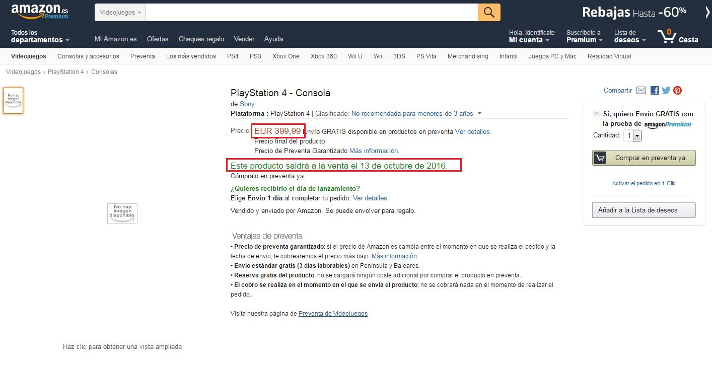 PS4 Neo Amazon Amazon lists new PS4 model to be released on October for €400 | VGLeaks 2.0