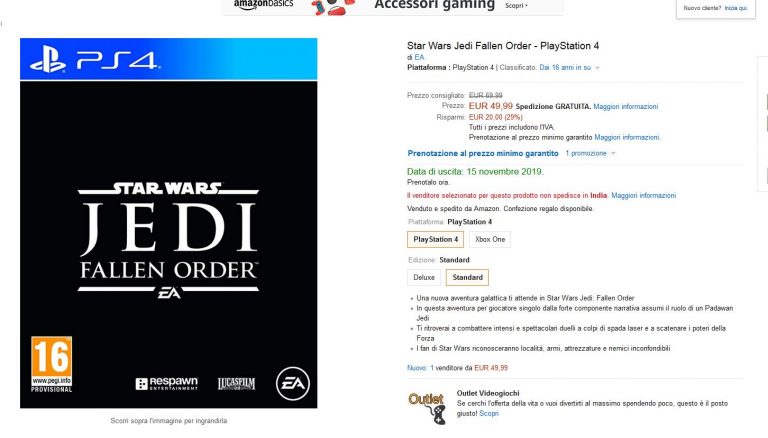 Amazon jedi [Leak] Star Wars Jedi: Fallen Order released on November 15th, Deluxe Edition appears | VGLeaks 2.0