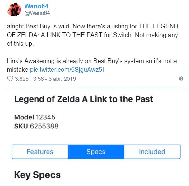 zelda [Leak] Best Buy leaks Persona 5, Metroid Prime Trilogy and Zelda: A Link to the Past for Switch | VGLeaks 2.0