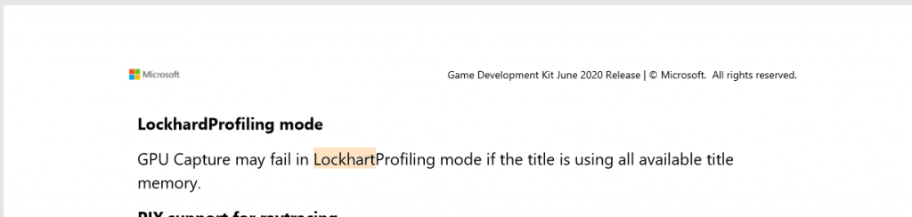 [Rumor] Xbox Lockhart appears on the release notes for Microsoft Game ...